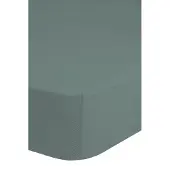 Good Morning Hoeslaken Jersey Katoen Stretch 30cm Hoge Hoek - misty green 200x220cm