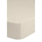 Good Morning hoeslaken jersey ecru - 100% katoen - 160/180 x 200 cm
