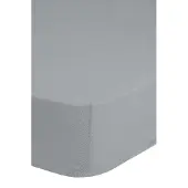 Good Morning Hoeslaken Jersey Katoen Stretch 30cm Hoge Hoek - silver 90x220cm