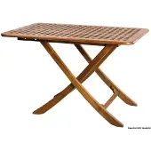 Osculati Folding Teak Table 118x70 Cm Bruin