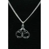 MOOYE ® - Collectie Zilveren Handboeien ketting hanger