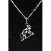 MOOYE ® - Collectie Zilveren Aap ketting hanger - 2
