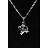 MOOYE ® - Collectie Zilveren Poesje ketting hanger