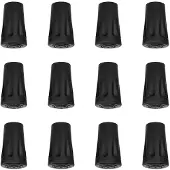 INF Voeten voor wandelstokken 12-pack Black