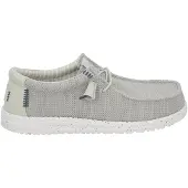 HeyDude Instappers Heren Wally Stretch Grijs Mesh Maat 44