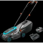 Gardena PowerMax 32/18V P4A Solo + Bosch Kit de Démarrage 18 V 4,0 Ah