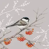 Ambiente - Lunch servetten - Bird On Branch Grey