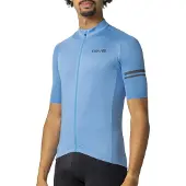 Agu Core Fietsshirt Heren Korte Mouwen - Tranquil Blue - Drie achterzakken - YKK-rits over de hele lengte - Sneldrogend interlock