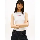 Tommy Hilfiger Top 'ESS' rood / zwart / wit