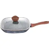 Berlinger Haus Granieten Grillfriteuse Berlinger House Forest Line Bh-1599, Pan + steelpan, Grijs