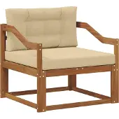 vidaXL Buiten Midden Sofa Naturel