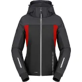 Spidi H2Out II Hoodie Dames Zwart Antraciet Fluo Rood Maat M