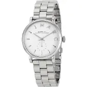Marc Jacobs MBM3242 Baker zilver dameshorloge