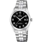 Festina Analoog horloge 'ACERO CLASICO' zwart