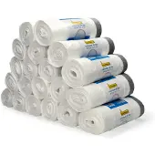 123schoon Aanbieding: 20x Vuilniszakken 35 liter | Trekband | 50 stuks | HDPE | Wit |