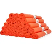 123schoon Aanbieding: 25x Vuilniszakken 120 liter | 20 stuks | HDPE | Oranje |