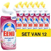 WC-Eend Aanbieding: 12x toiletreiniger Dazzling Petals (750 ml)