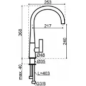 Dekker Lanesto Conic/rond Chroom