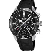 Festina Chronograaf Keramiek collectie Armbandhorloge, quartz, heren, keramische lunette, saffierglas, stopwatchfunctie