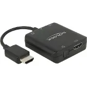 DeLOCK Premium HDMI naar stereo en 5.1 audio extractor - compact - HDMI 1.4 (4K 30Hz) / zwart