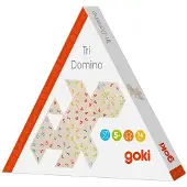 Goki Bordspel - - Driehoekige domino - Geheugenspel - 76 stukken - Mix - Vanaf 3 jaar