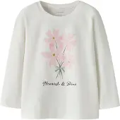 Name it Shirt 'NMFFlorala' goud / rosa / zwart / wit