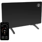 Princess 348485 Infraroodpaneel – 480W Elektrische Verwarming met Slimme Thermostaat, App-bediening, WiFi, Timer & Open Raam Detectie – Energiezuinig en Duurzaam - Zwart