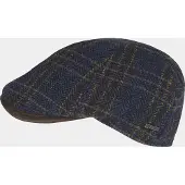 Hatland Cedric - Wollen flatcap - Marine blauw - Assorti - XL