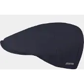 Hatland Davis Piqué - Katoenen flatcap - Marine blauw - Assorti - XL