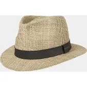 Hatland Wilmont - Zeegras hoed - Naturel - Assorti - L