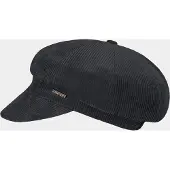 Hatland Yasmin - Corduroy ballonpet - Zwart - Assorti - L
