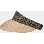 Hatland Olinka - Raffia zonneklep - Luipaard - Assorti - One size