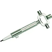 Basi 668N Universele insteeksleutel Zilver