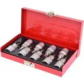 Ks Tools 911.1385, set doppen, 1/2", 9 stuks, chroom-vanadiumstaal, conform DIN 3120, ISO 1174, 1,5 kg