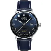Zeppelin 8056-3 Automatische herenhorloge, Hindenburg LZ129, donkerblauw