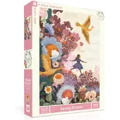 New York Puzzle Company Among Flowers Puzzel (500 XXL stukjes)