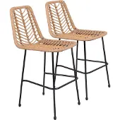Happy Garden Set van 2 OKA kunststof rotan barkrukken