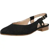 s.Oliver Slingpumps zwart gemêleerd