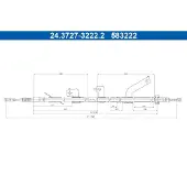 Ate 24.3727-3222.2 Handremkabel