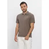 Dstrezzed Heren Polo's & T-shirts Pettar Polo - Taupe - Maat XL