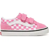 Vans Old Skool V Color Theory Checkerboard Sneakers Roze | Maat: 21