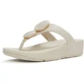 FitFlop Dames Slippers Lulu Marbled Stone Toe-post - Beige - Maat 43