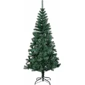 vidaXL Kunststof Voorverlichte Kerstboom Groen 150 cm PVC en Metalen