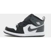 Jordan Air 1 Mid Infant, zwart