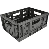 Steco Mand klapkrat zwart 40x30x17cm - ZWART