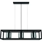Eglo Eetkamer hanglamp Brisling met smoke glas