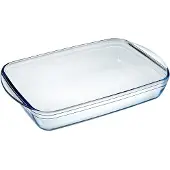 Pyrex Rechthoekige glazen schaal, 41x27 cm, , modelnummer 240B000/6146