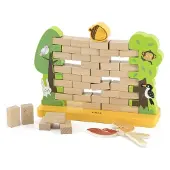 Viga Toys Behendigheidsspel Muur 22 X 16,5 Cm Hout 44-delig