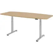 Hjh OFFICE PRO XDSM 22 S - Eiken 220 x 103 Tafelhoogte I Elektrisch in hoogte verstelbaar