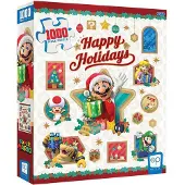 USAopoly Happy Holidays Mario Bros Puzzle 1000 Pieces Veelkleurig